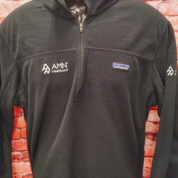 Patagonia Micro D Sweater Men's XL Black Fleece Long Sleeve Quarter Zip Pullover - Picture 4 of 6